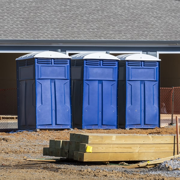 are there any restrictions on where i can place the porta potties during my rental period in White Marsh VA